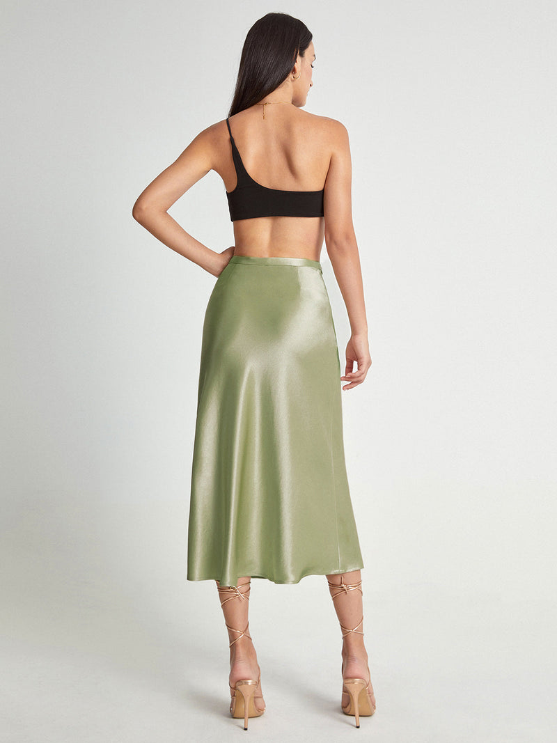 Sophia – Elegante halflange rok met een vloeiend silhouet en flatterende, op maat gemaakte taille
