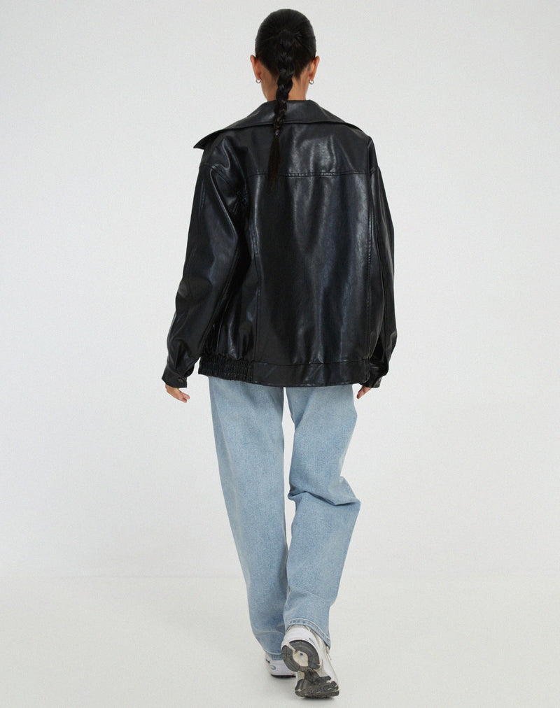 Celestia - Chique oversized jas met rits aan de voorkant