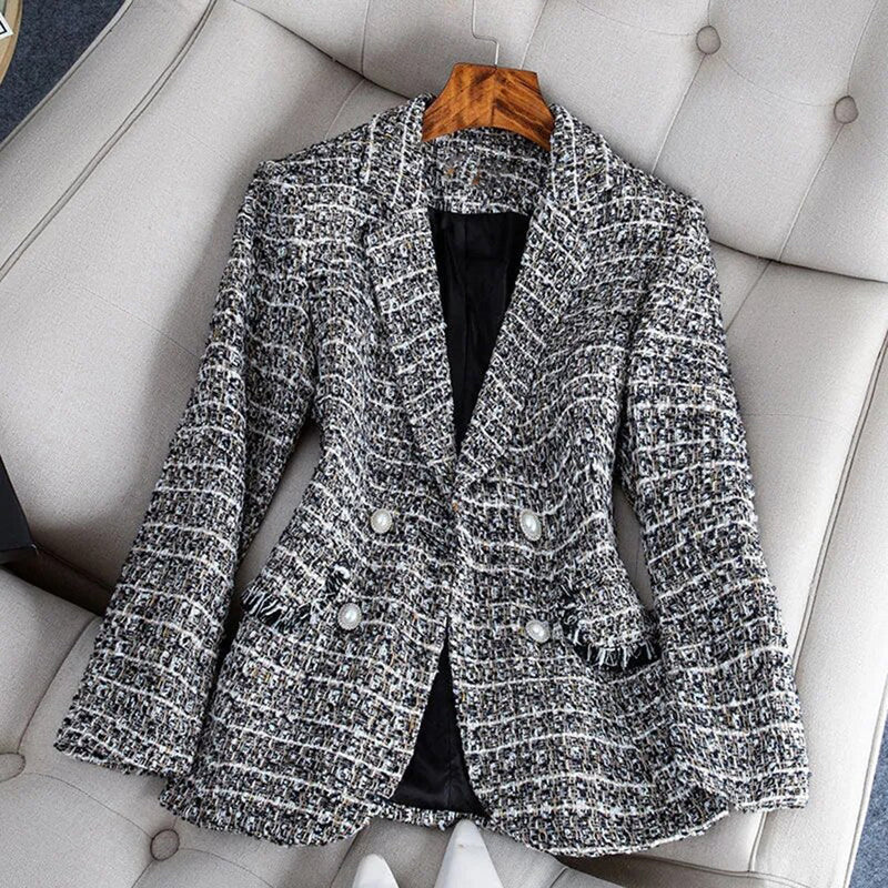 Sophia - Chique getailleerde blazer met een gestroomlijnde pasvorm met dubbele rij knopen