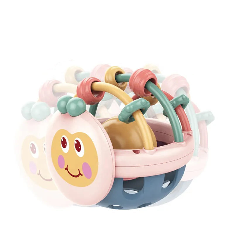 GripSphere – Baby-bijtbal met open lusstructuur en afgeronde verhoogde details