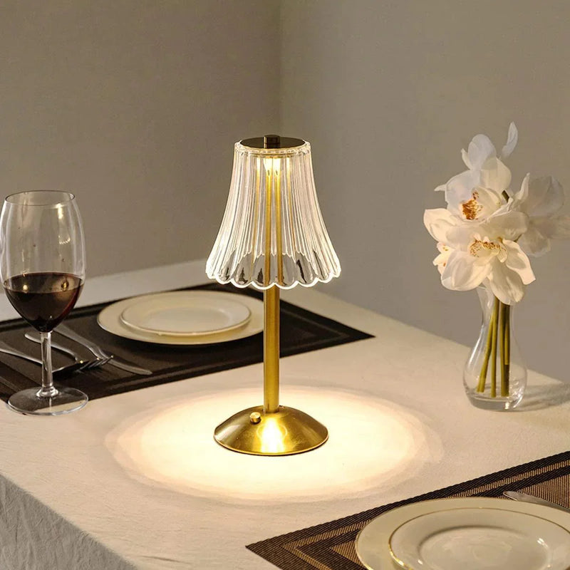 RadiantGlow - Draadloze Vintage Tafellamp voor moeiteloze stijl