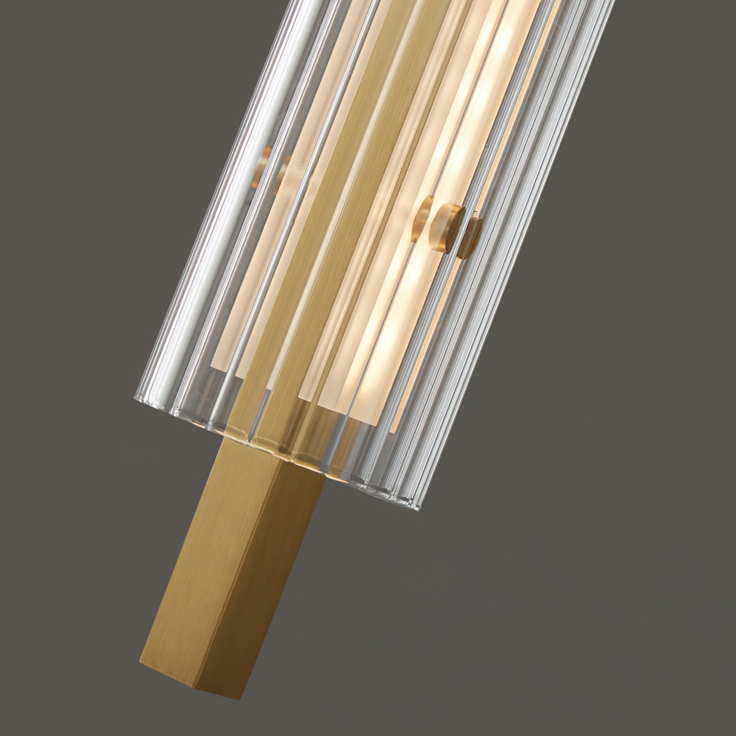 LumiBeam – Wandlamp van Messing en Glas met Geïntegreerde LED