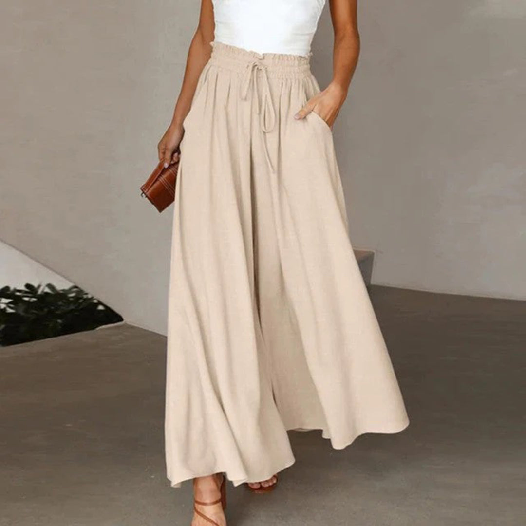 Greta - Chique en comfortabele lange rok met hoge taille