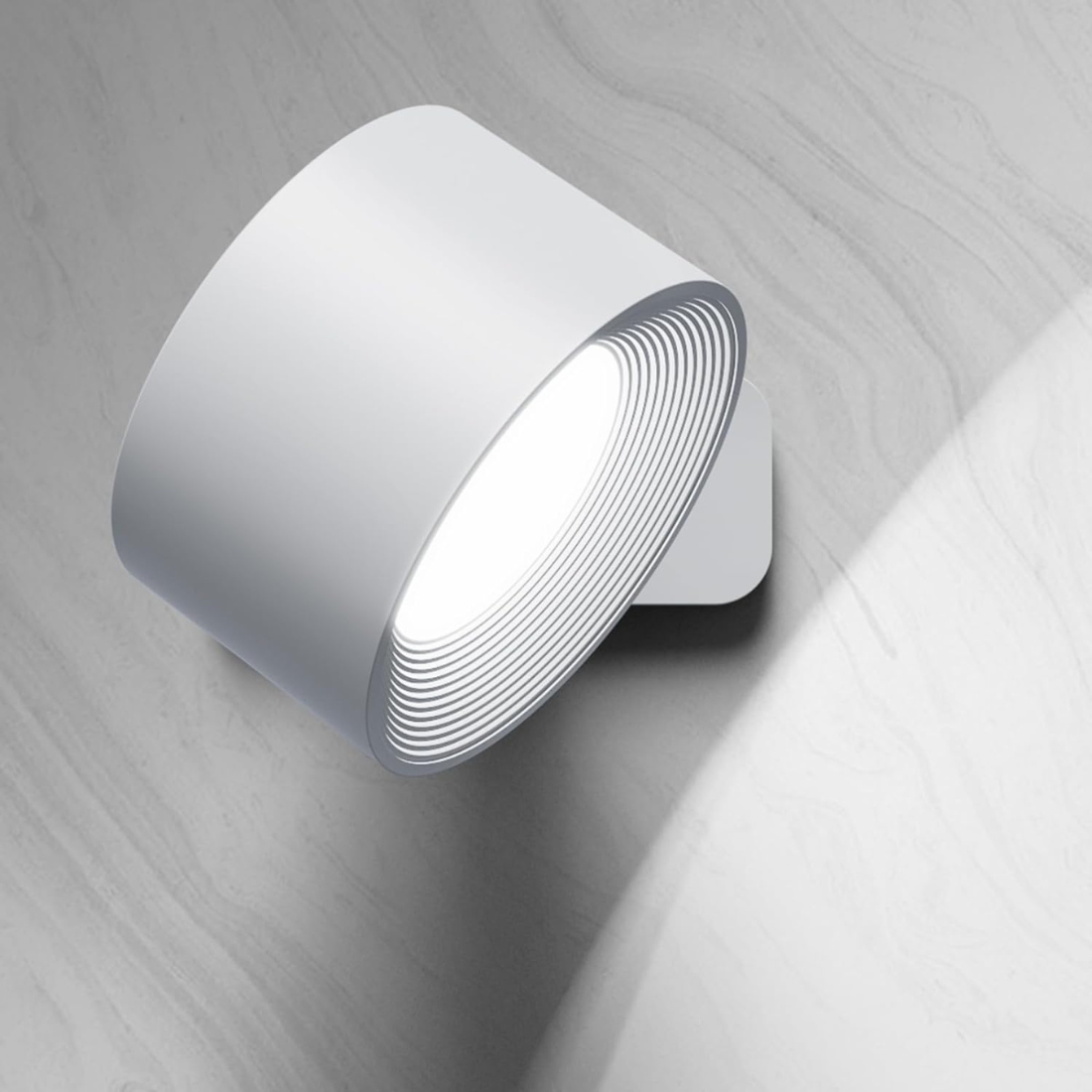 LunaGlow - Draadloze 360° oplaadbare wandlamp met instelbare helderheid