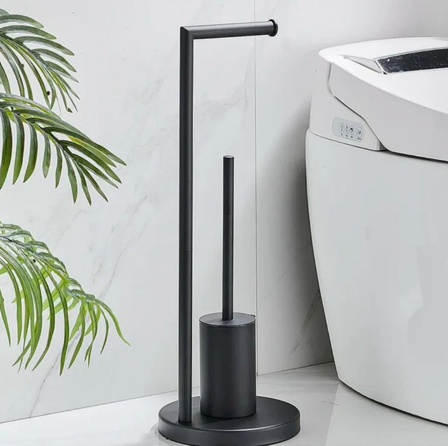 NeatRoll - Stijlvolle toiletrolhouder met borstel
