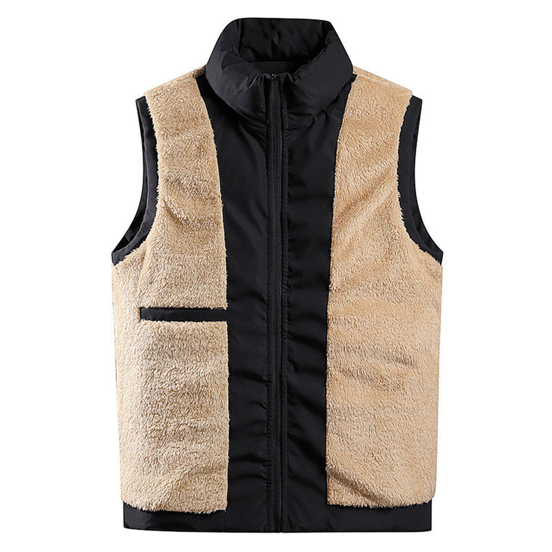Fredo - Elegant vest met zak en rits aan de voorkant