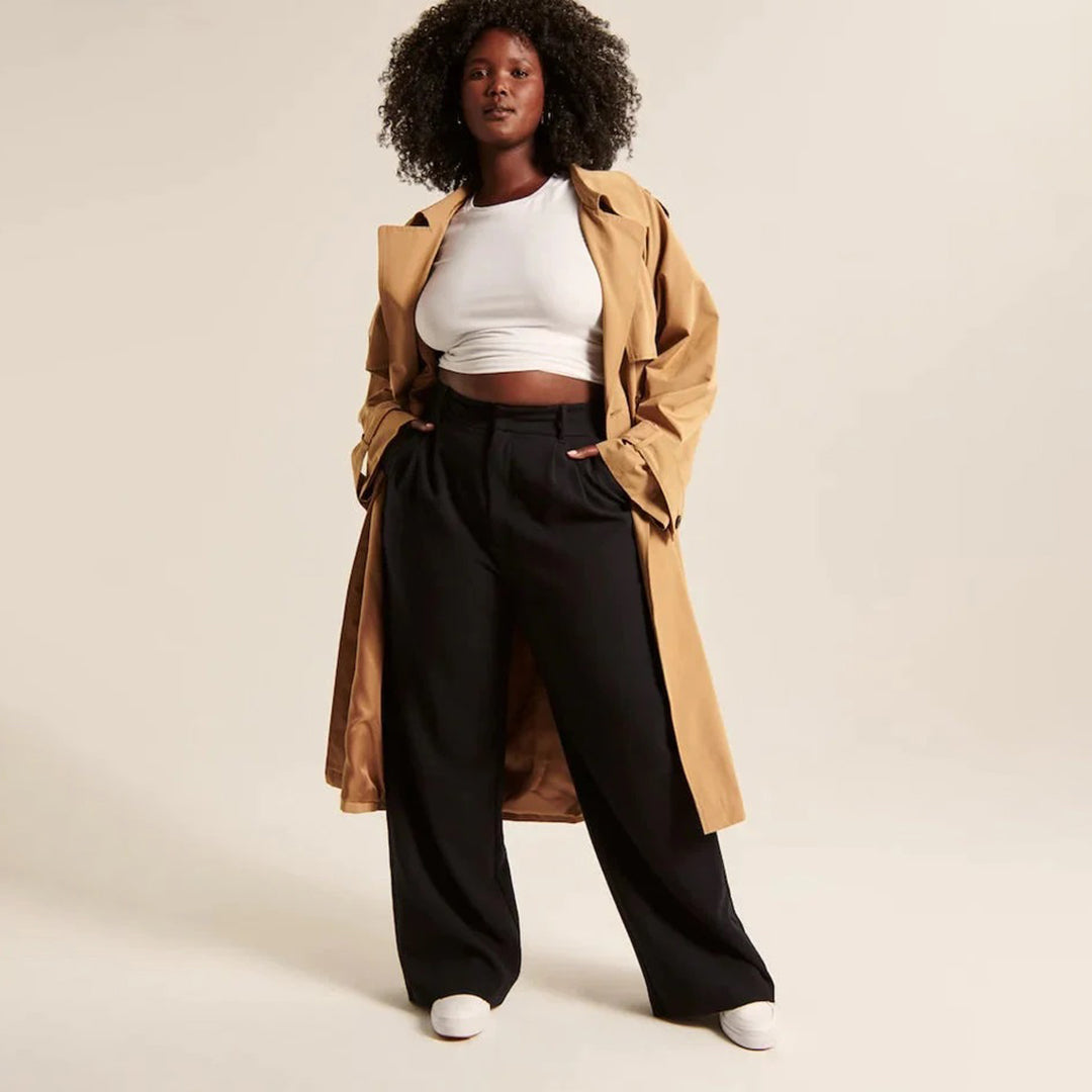 Shania - Broek met hoge taille en wijde pijpen