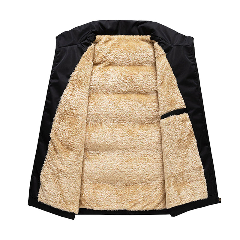 Fredo - Elegant vest met zak en rits aan de voorkant