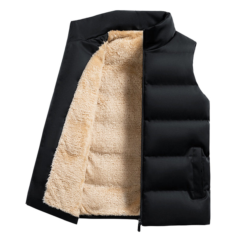 Fredo - Elegant vest met zak en rits aan de voorkant