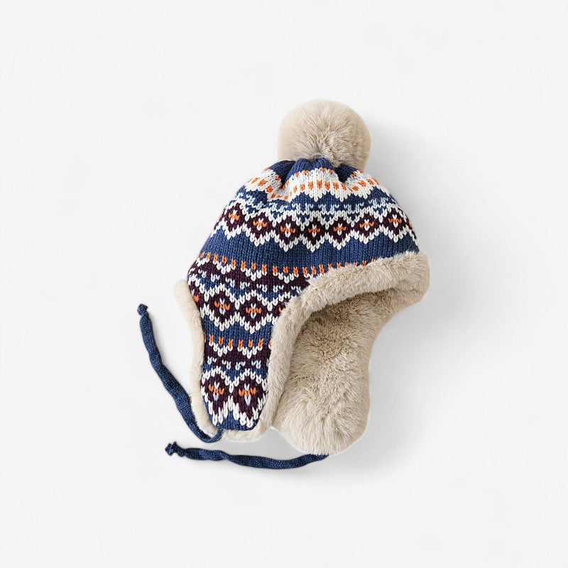 Alina - Trapper Hoed met Oorflappen en Koordsluiting