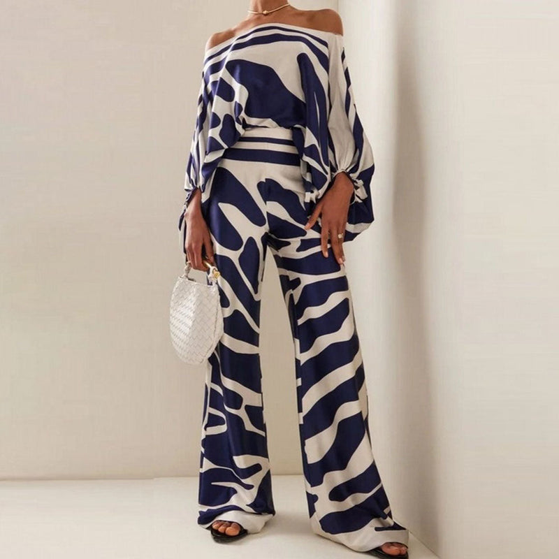 Lina - Gedurfde tweedelige jumpsuit met één-schoudermotief