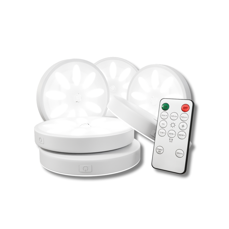 GlowEase – Draadloze LED-spot met afstandsbediening voor eenvoudige bediening