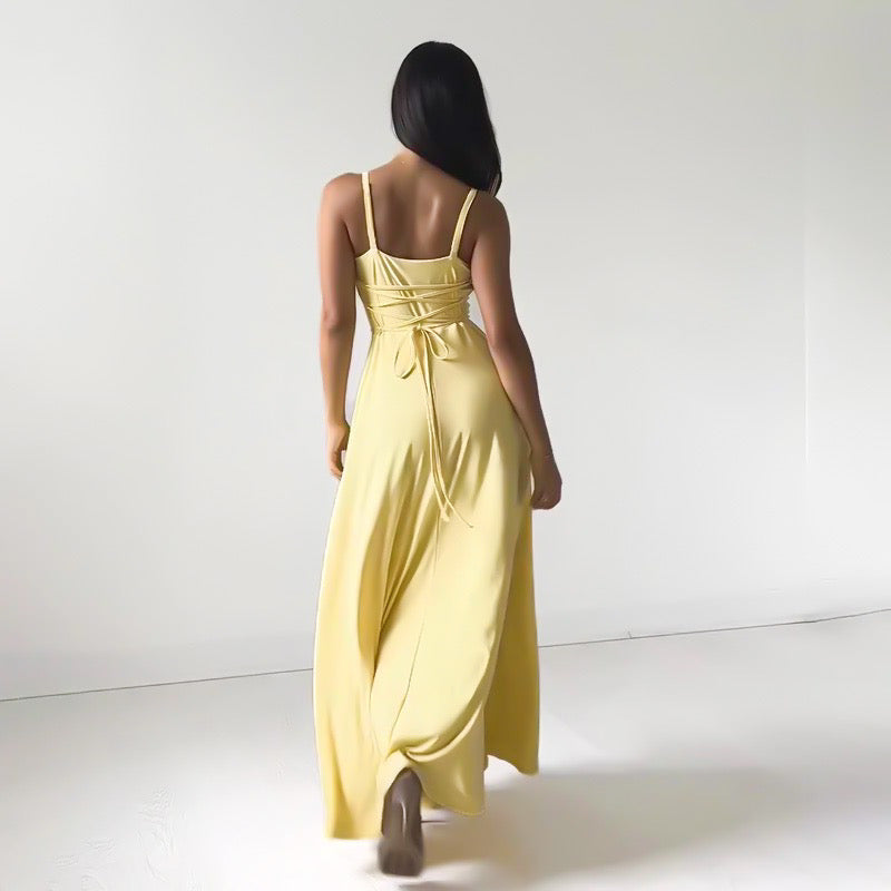 ChicSculpt™ - Rugloze Sling Maxi Jurk