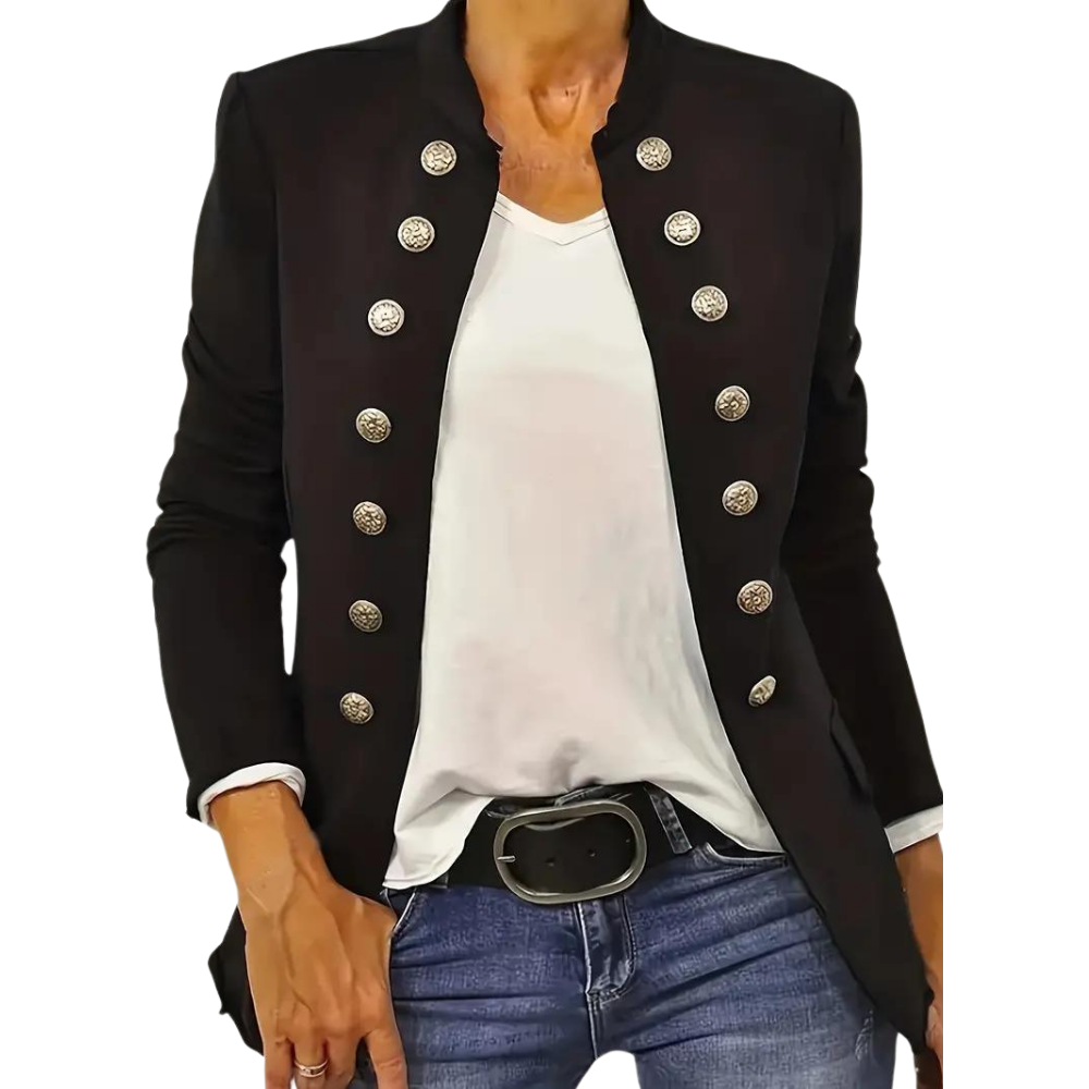 Sophia - Getailleerde blazer met knoopjes aan de voorkant