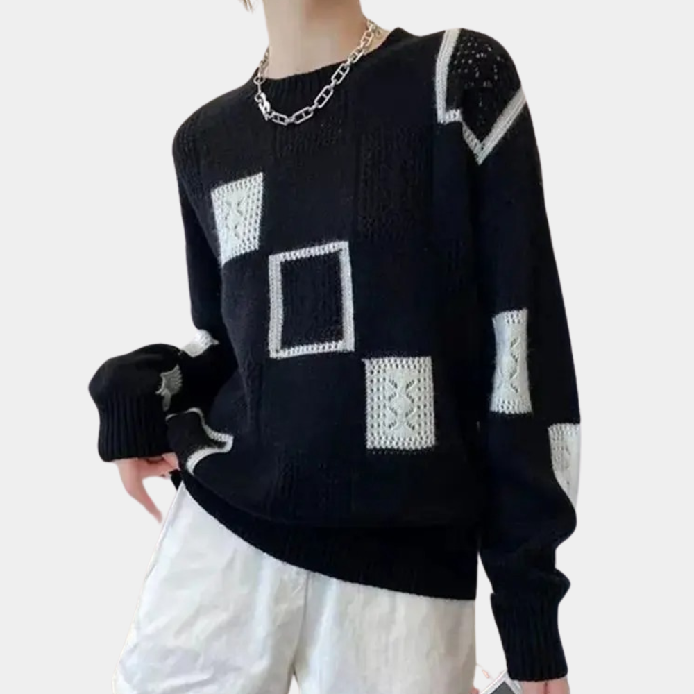 Anouk - Trendy Sweater met Lange Mouwen en Ronde Hals