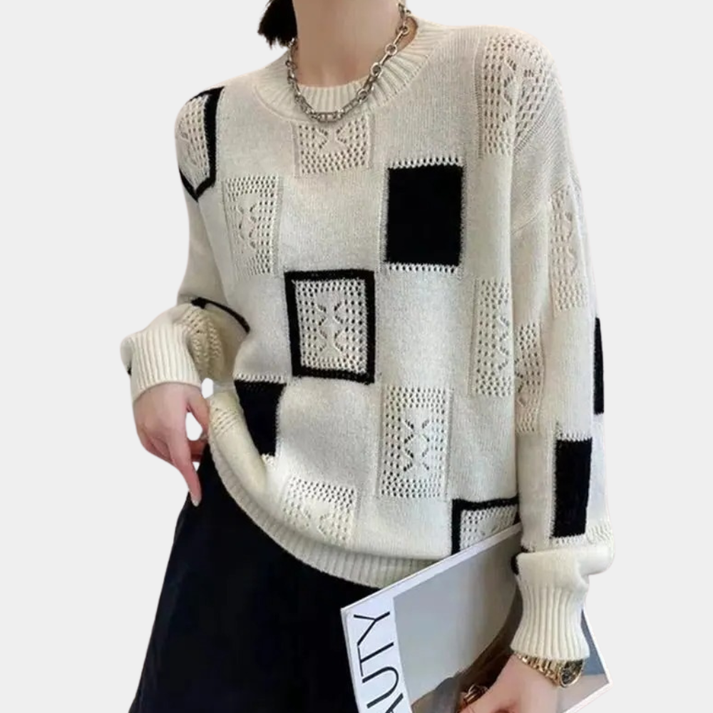 Anouk - Trendy Sweater met Lange Mouwen en Ronde Hals