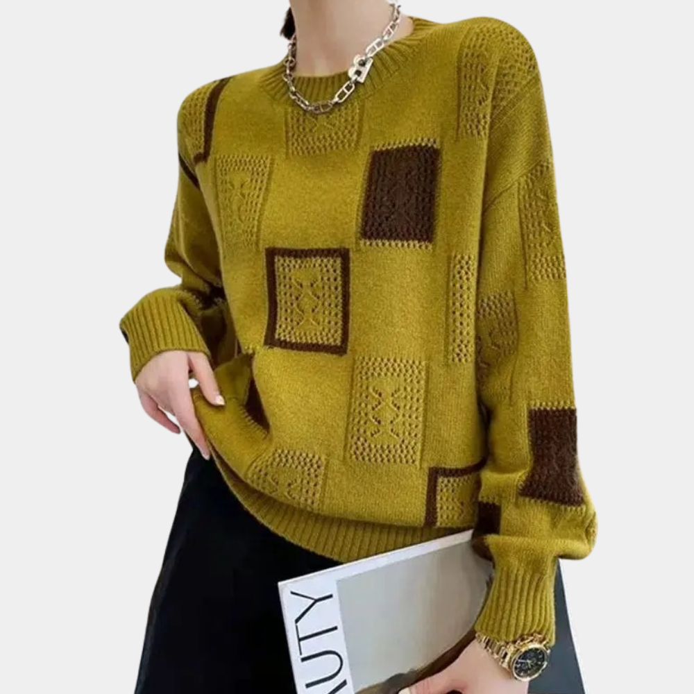 Anouk - Trendy Sweater met Lange Mouwen en Ronde Hals