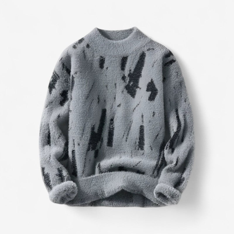 William - Lange Mouw Trui met Ronde Hals en Geribde Mouwen