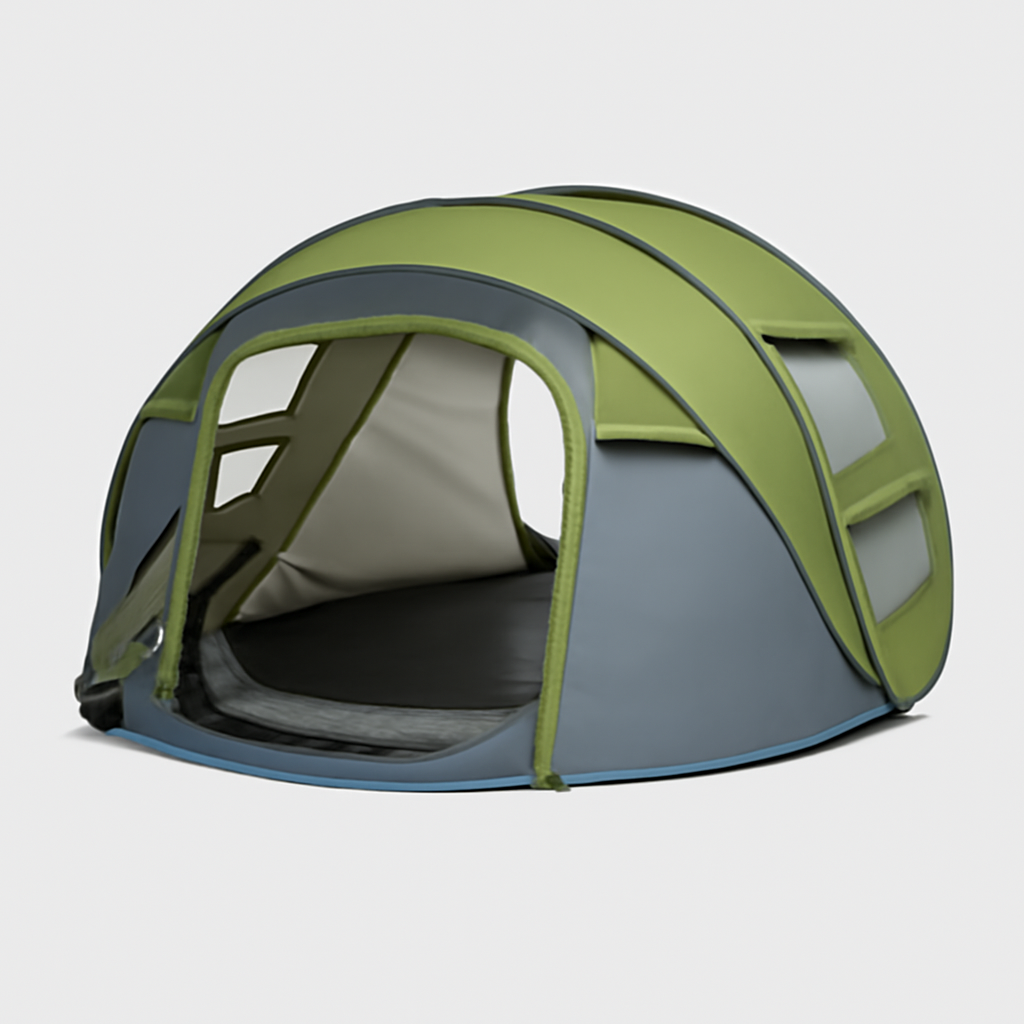 SwiftCamp - Waterdichte Tent met Capaciteit voor 4 Personen en Automatische Snelle Opening