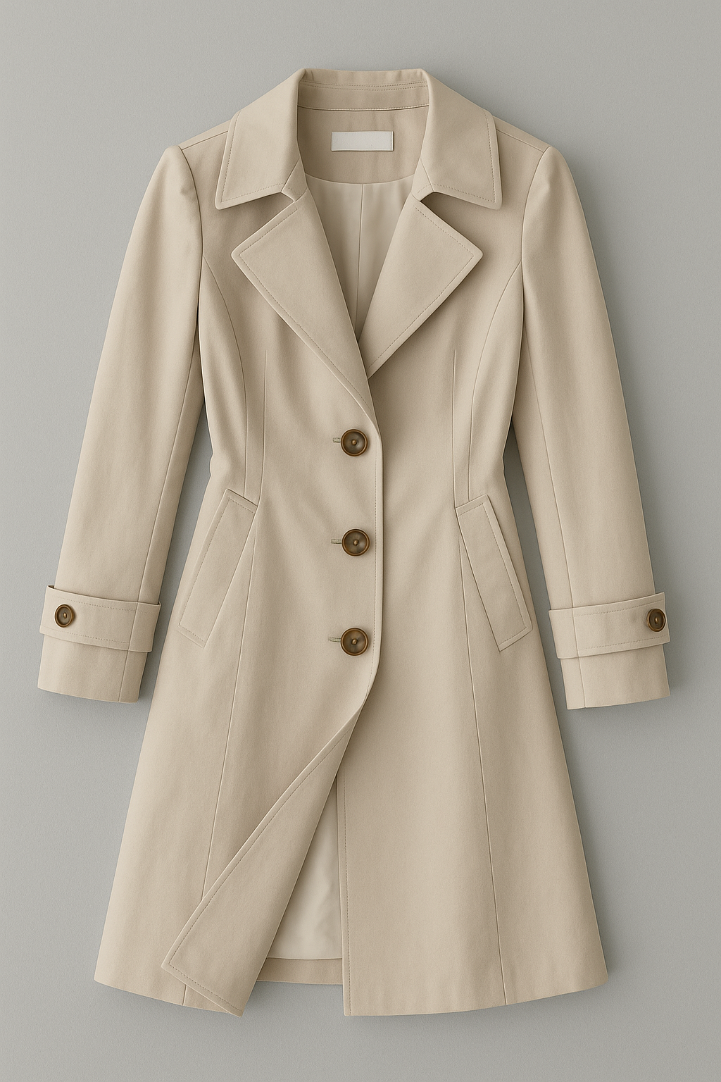 Grace - Stijlvolle Trench Coat met Verstelbare Mouwen en Veilige Zakken