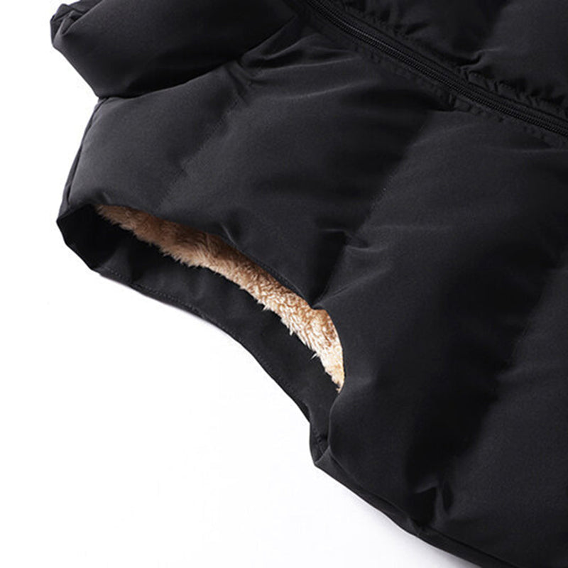Fredo - Elegant vest met zak en rits aan de voorkant