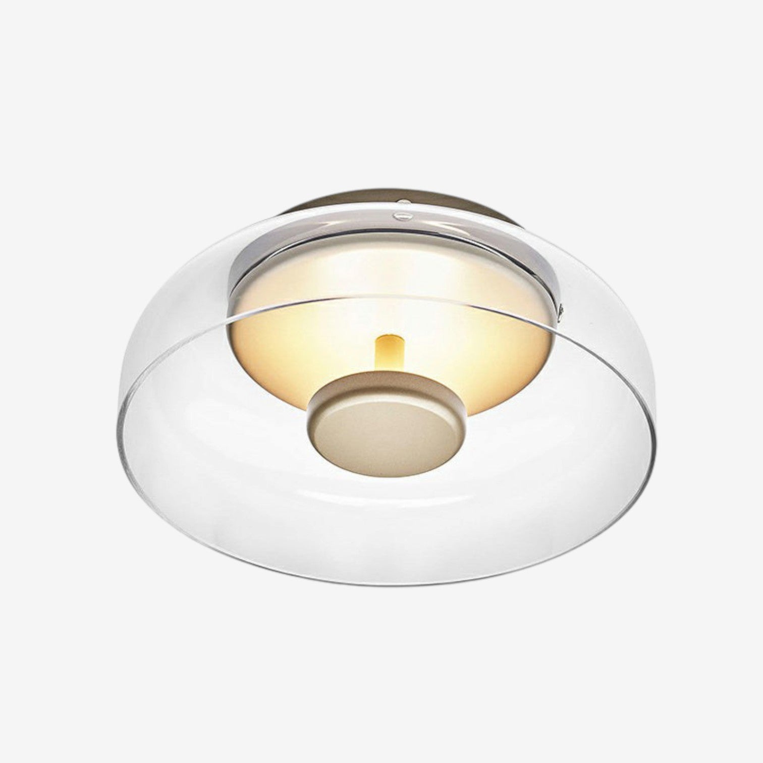 LumiGlass – Glazen Plafondlamp met Geïntegreerde LED