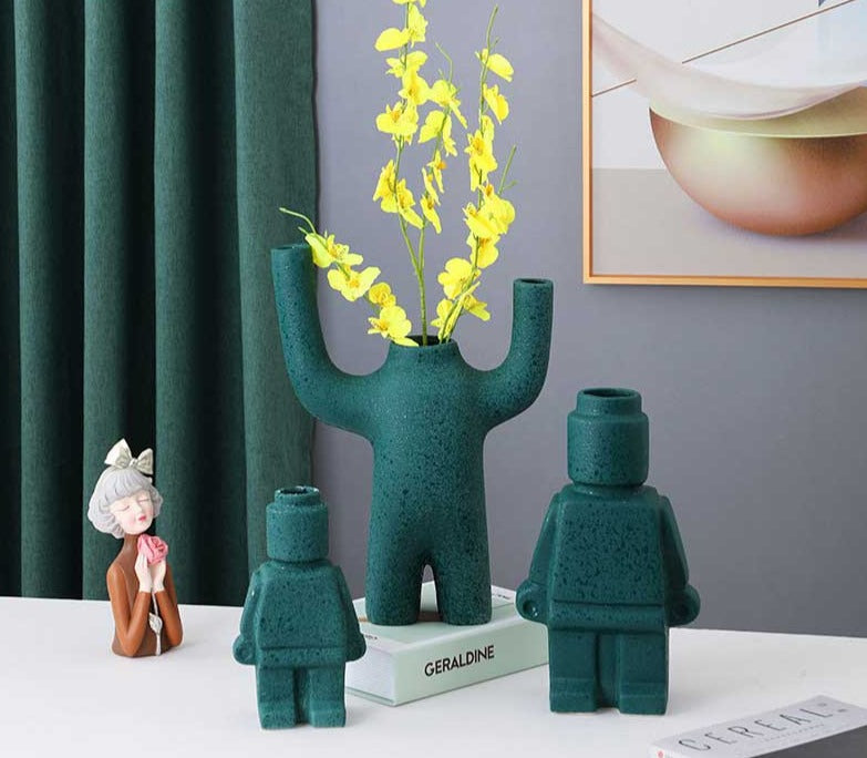 VibeJoy - Moderne Dekoratie Roboterblumenvaas