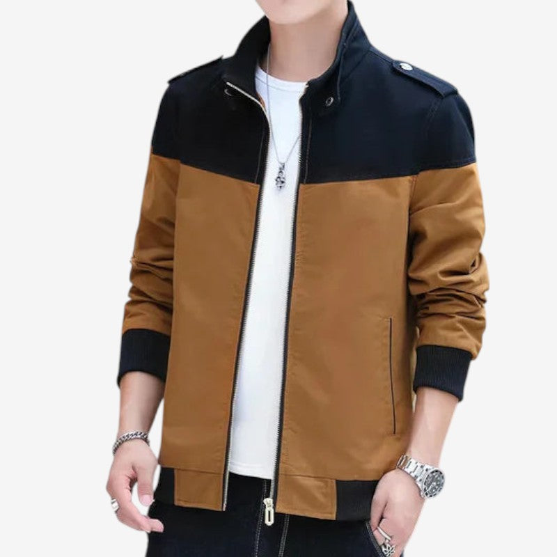 Brandon - Bomberjack met Lange Mouwen Rits en Zijzakken