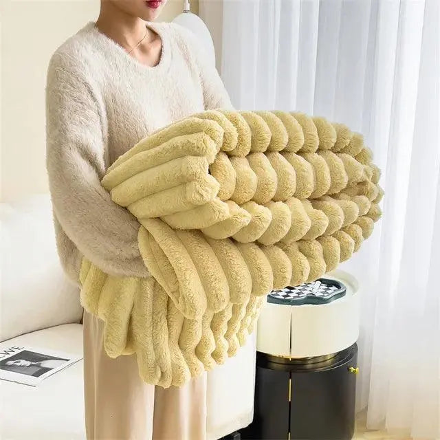 CozyLux - Zachte deken met structuurpatroon voor ultiem comfort