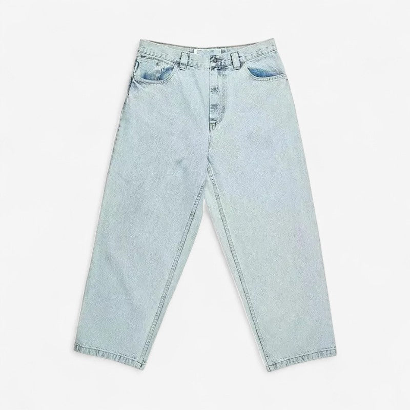 Charles – Wijde Broek met Meerdere Zakken en Hoge Taille