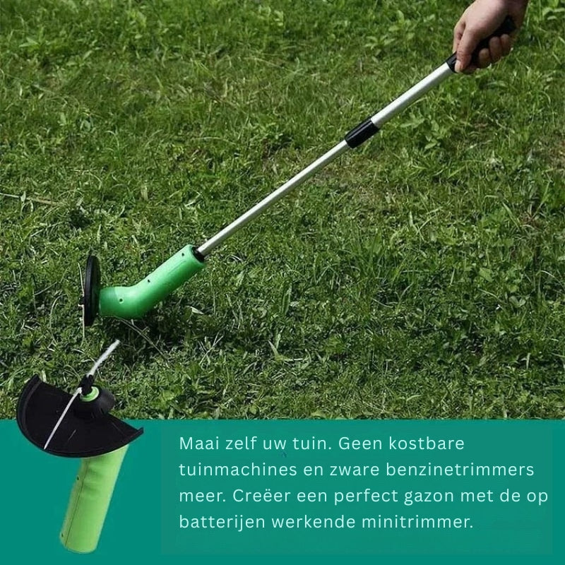 TrimmerPro - Draadloze mini-grastrimmer met ergonomische grip en compact design