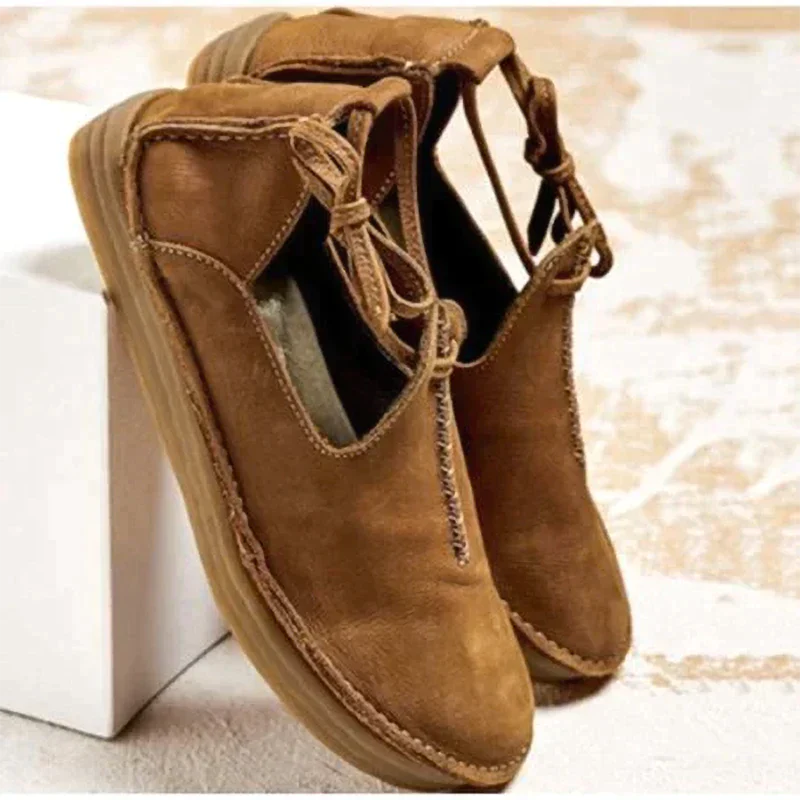 Mary – Ronde Teenlaarzen met slip on en Vetersluiting