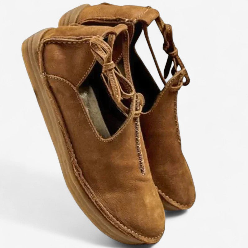 Mary – Ronde Teenlaarzen met slip on en Vetersluiting