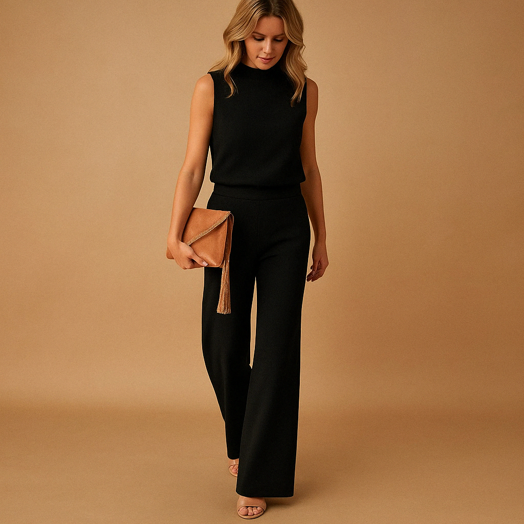 Naina – Elegante jumpsuit met ronde halslijn en comfortabele pasvorm
