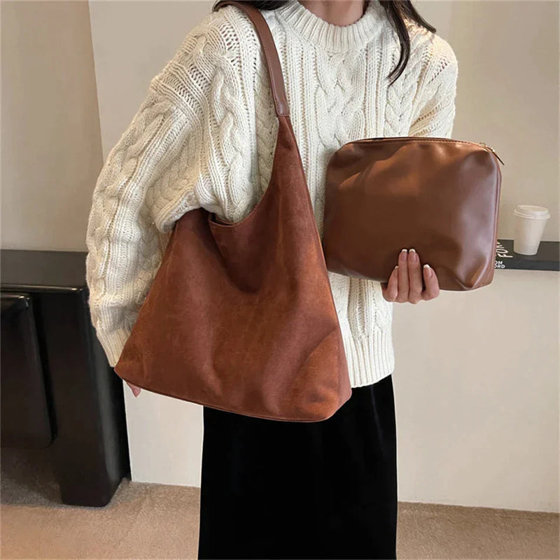 Ursula - Casual Bucket Shoulder Bag voor dagelijks gebruik met verstelbare band