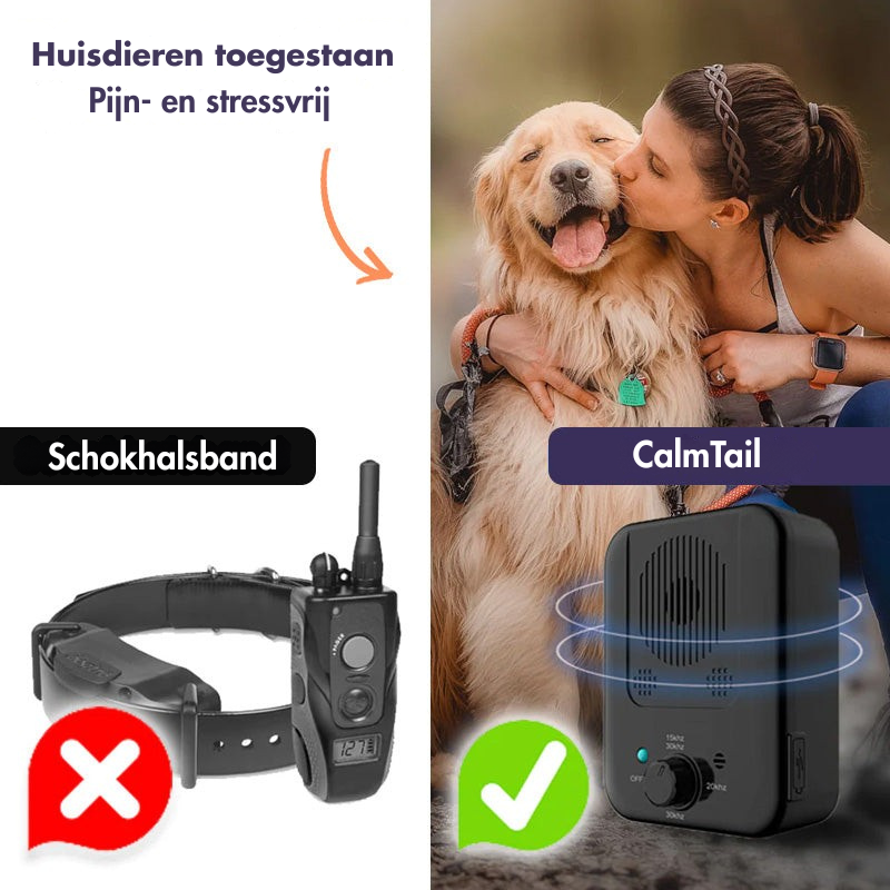 CalmTail – Weerbestendig antiblafapparaat met instelbare ultrasone niveaus