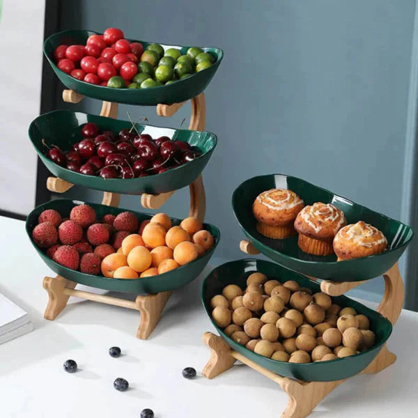 FruitStack - Creatieve fruitschaal met meerdere lagen voor stijlvolle en ruimtebesparende opslag