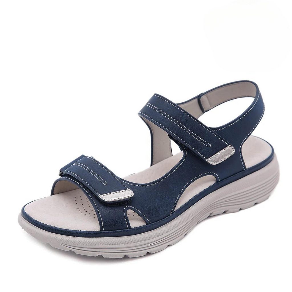 Penelope - Open Teen Sandalen met Verstelbare Klittenband Straps