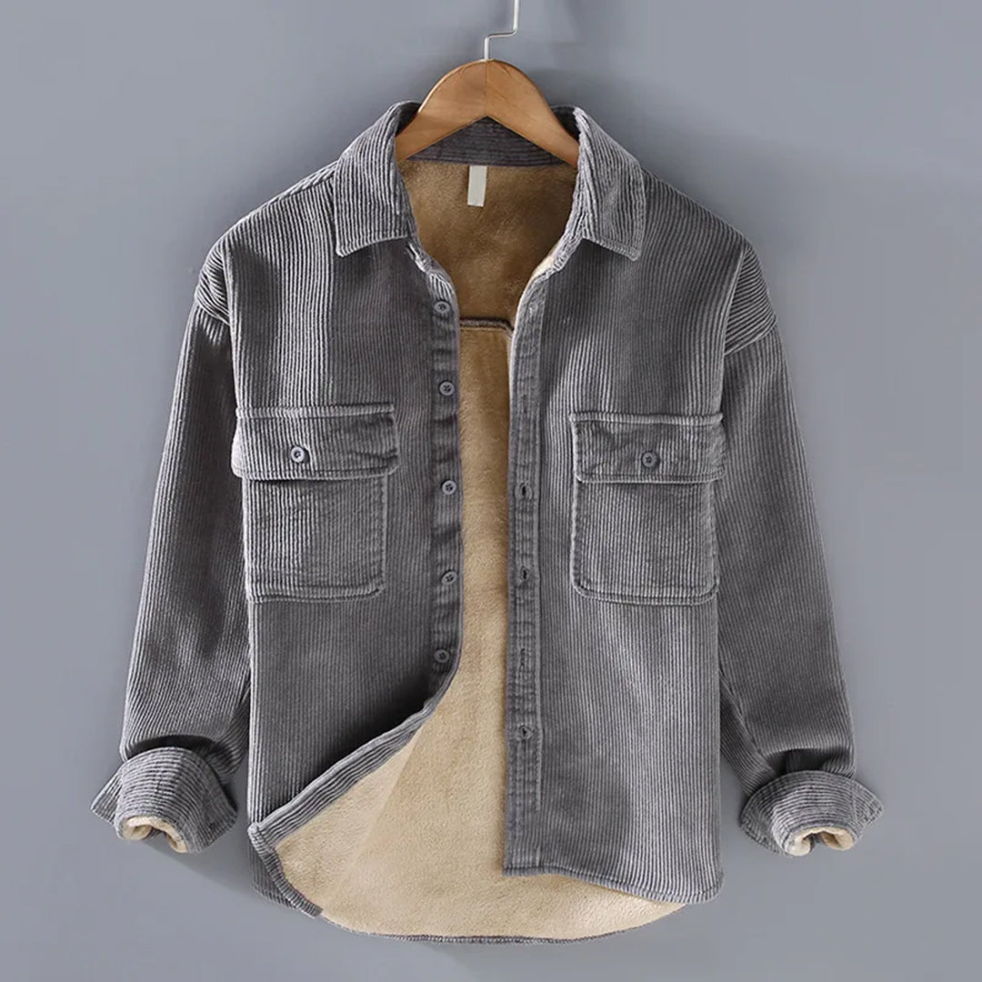 Samuel - Fleece gevoerd shirt voor elegante warmte en veelzijdigheid