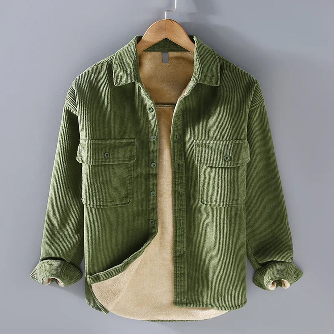 Samuel - Fleece gevoerd shirt voor elegante warmte en veelzijdigheid