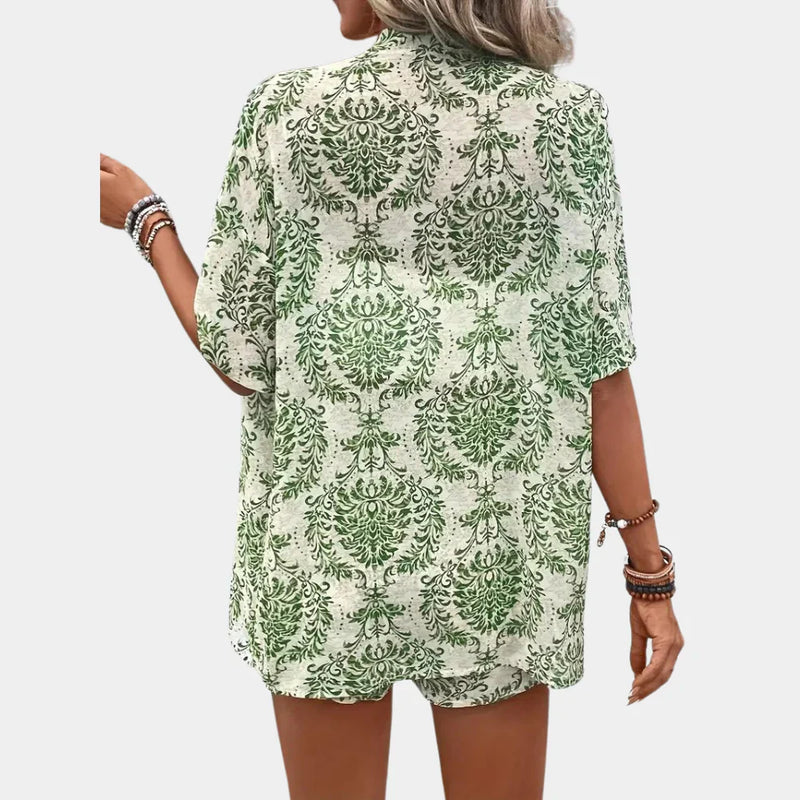Zara – Elegante tweedelige set met ingewikkeld patroon