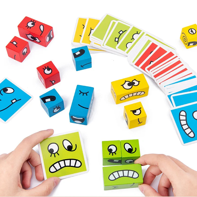 BrightMinds – Leuk puzzelspel met gezichtsuitdrukkingen voor Montessori-onderwijs