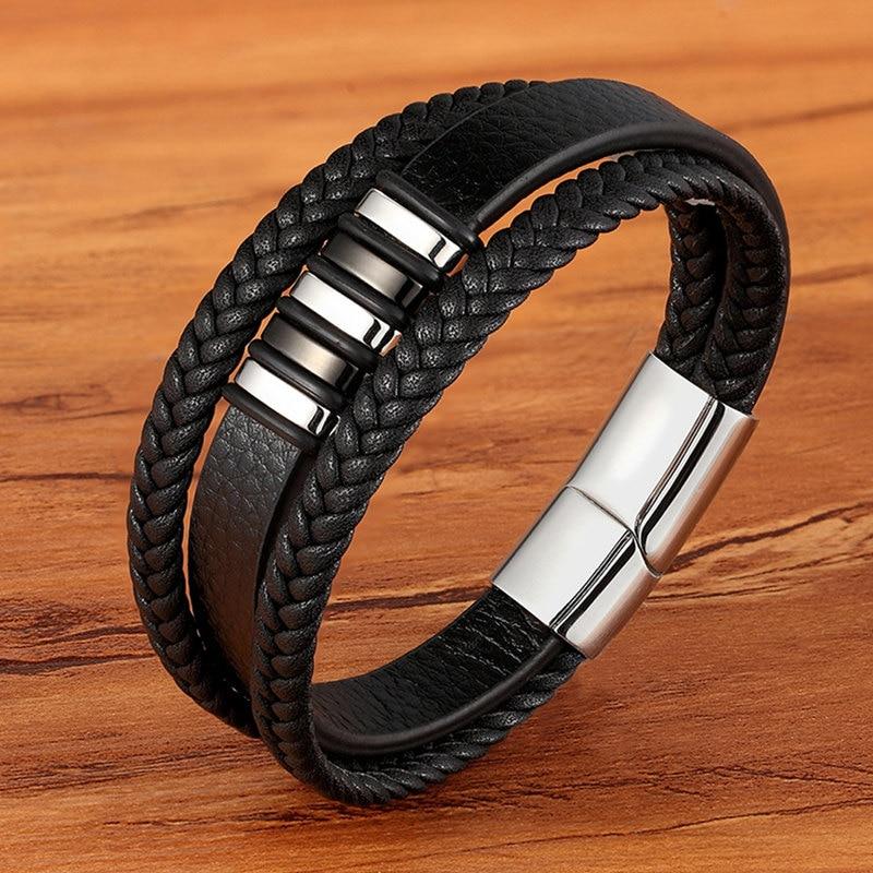 Logan - Slanke herenarmband met magnetische sluiting