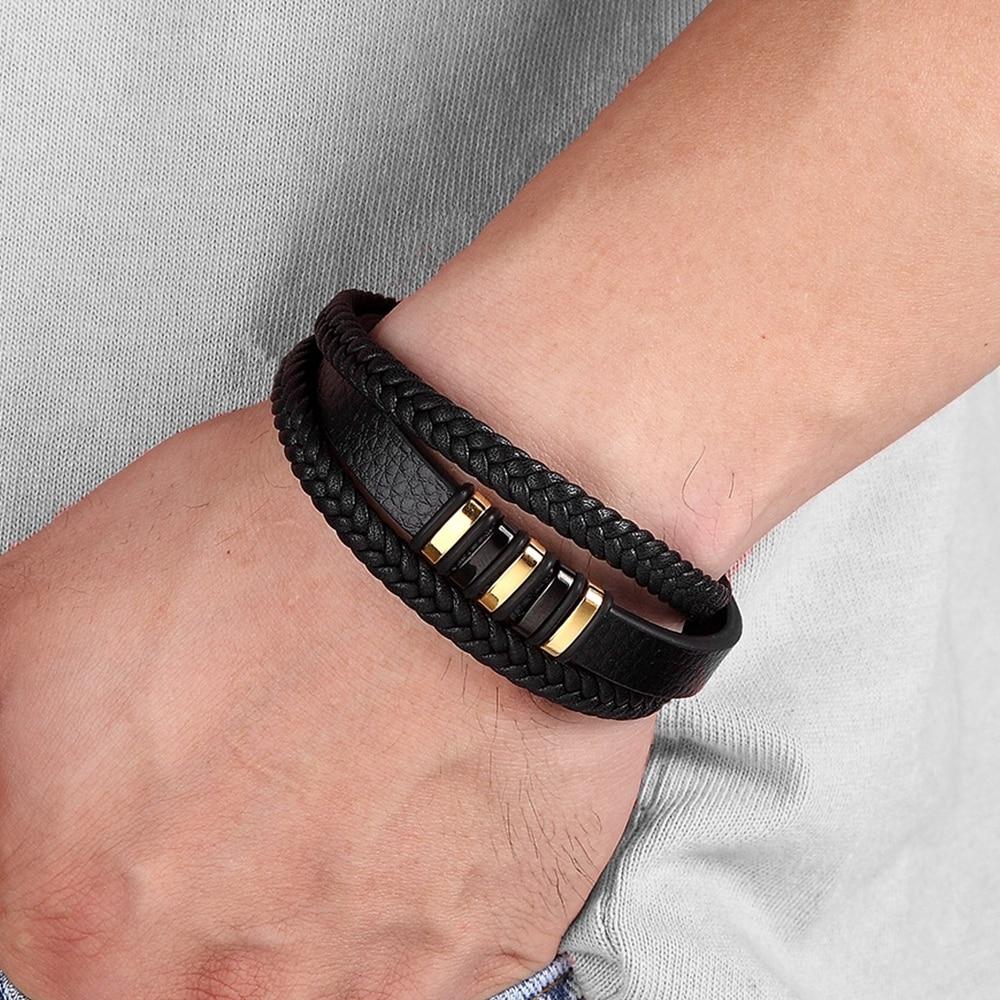 Logan - Slanke herenarmband met magnetische sluiting