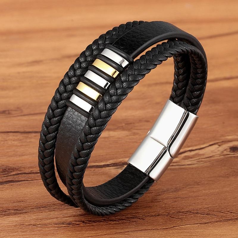 Logan - Slanke herenarmband met magnetische sluiting
