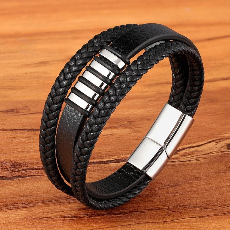 Logan - Slanke herenarmband met magnetische sluiting
