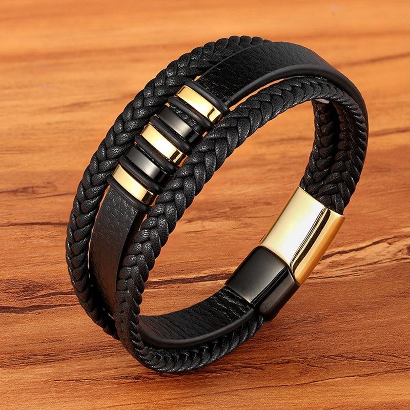 Logan - Slanke herenarmband met magnetische sluiting