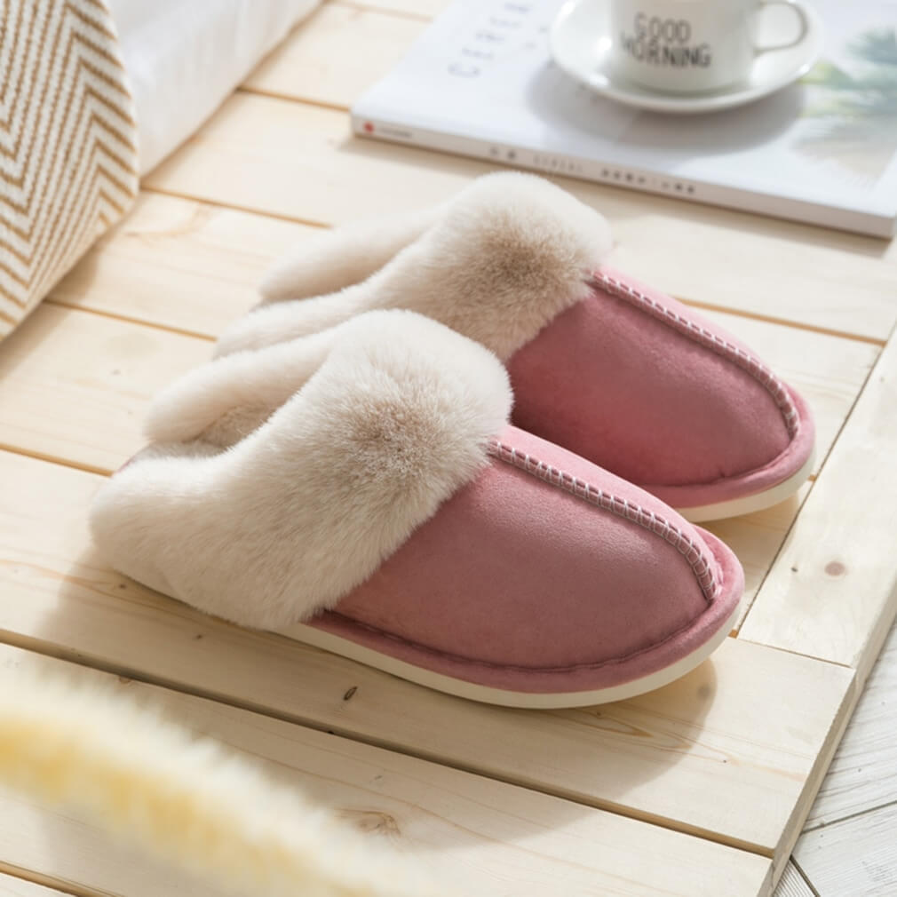 Lena - Warme pantoffels van imitatiebont met antislipzool voor comfort