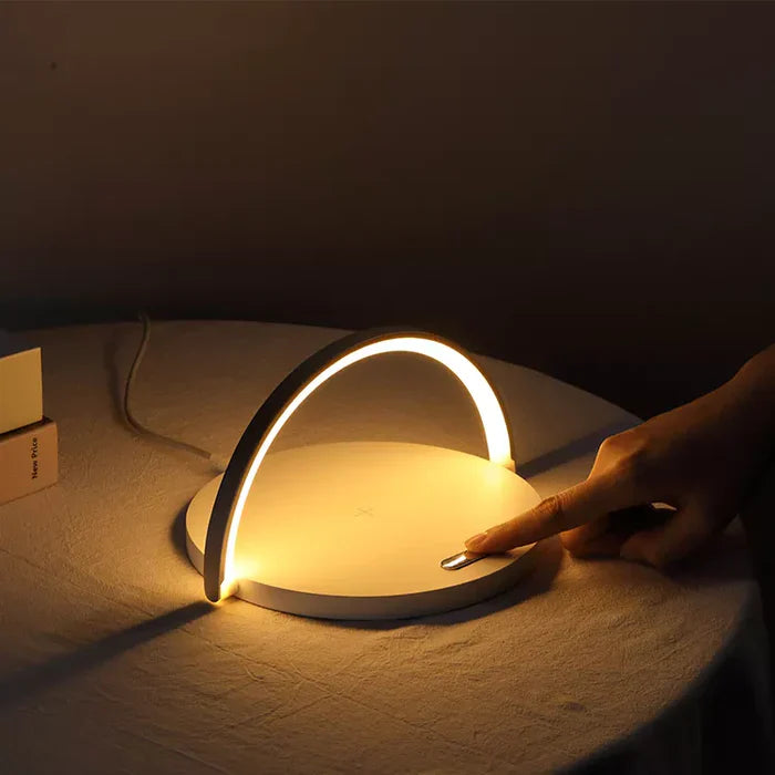 ChargeGlow - Draadloze oplader met dimbaar LED-licht