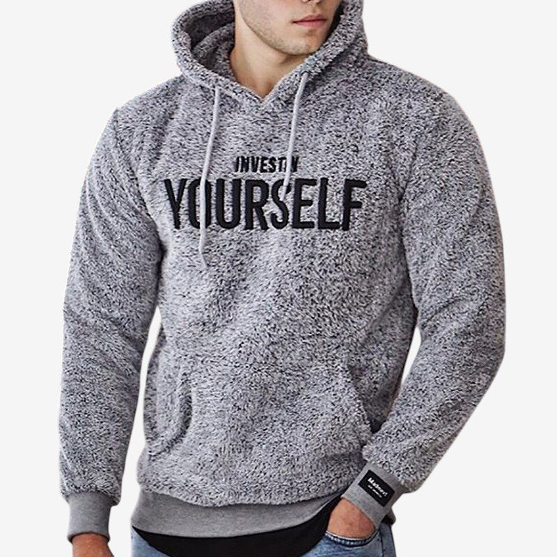 Ethan - Hoodie met Lange Mouwen Zak en Geribde Details